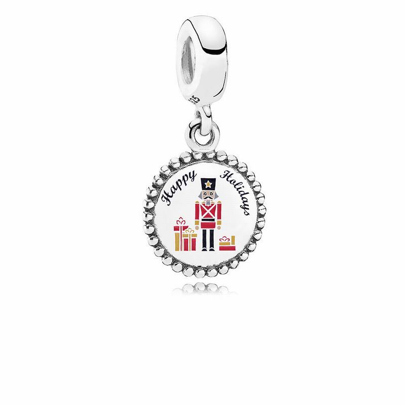 Pandora Nutcracker Dangle Charm Ireland - Sterling Silver/Enamel/Red - 709563VOJ